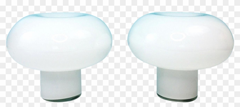Danish Modern Glass Mushroom Cloud Lamps Clipart