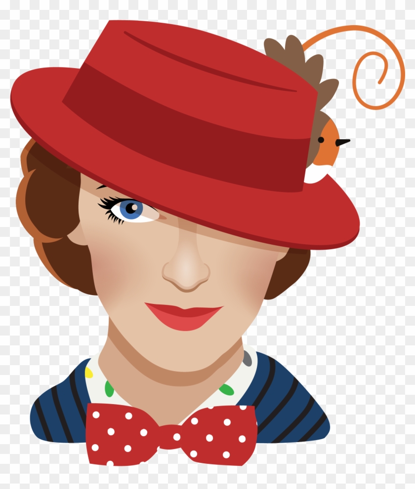 Mary Poppins Returns Twitter Emoji - Mary Poppins Returns Clip Art - Png Download