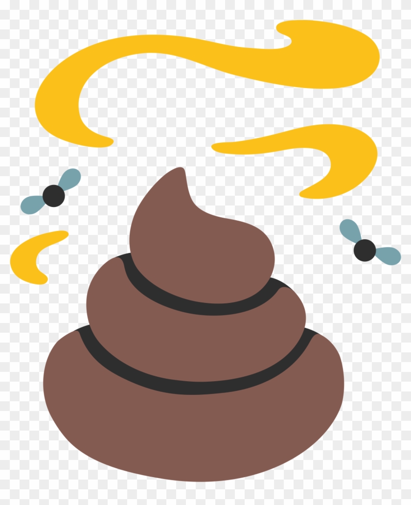 Smelling Poo Emoji - Transparent Background Poop Emoji Clipart