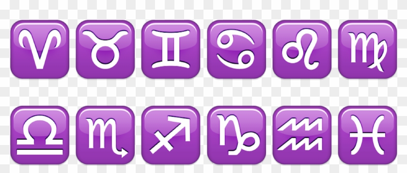 Zodiac-emojis - Zodiac Signs Emojis Clipart@pikpng.com