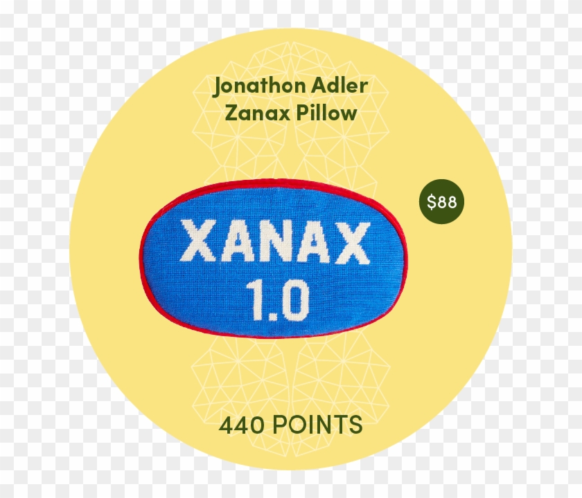 Jonathan Adler Xanax Pillow - Circle Clipart