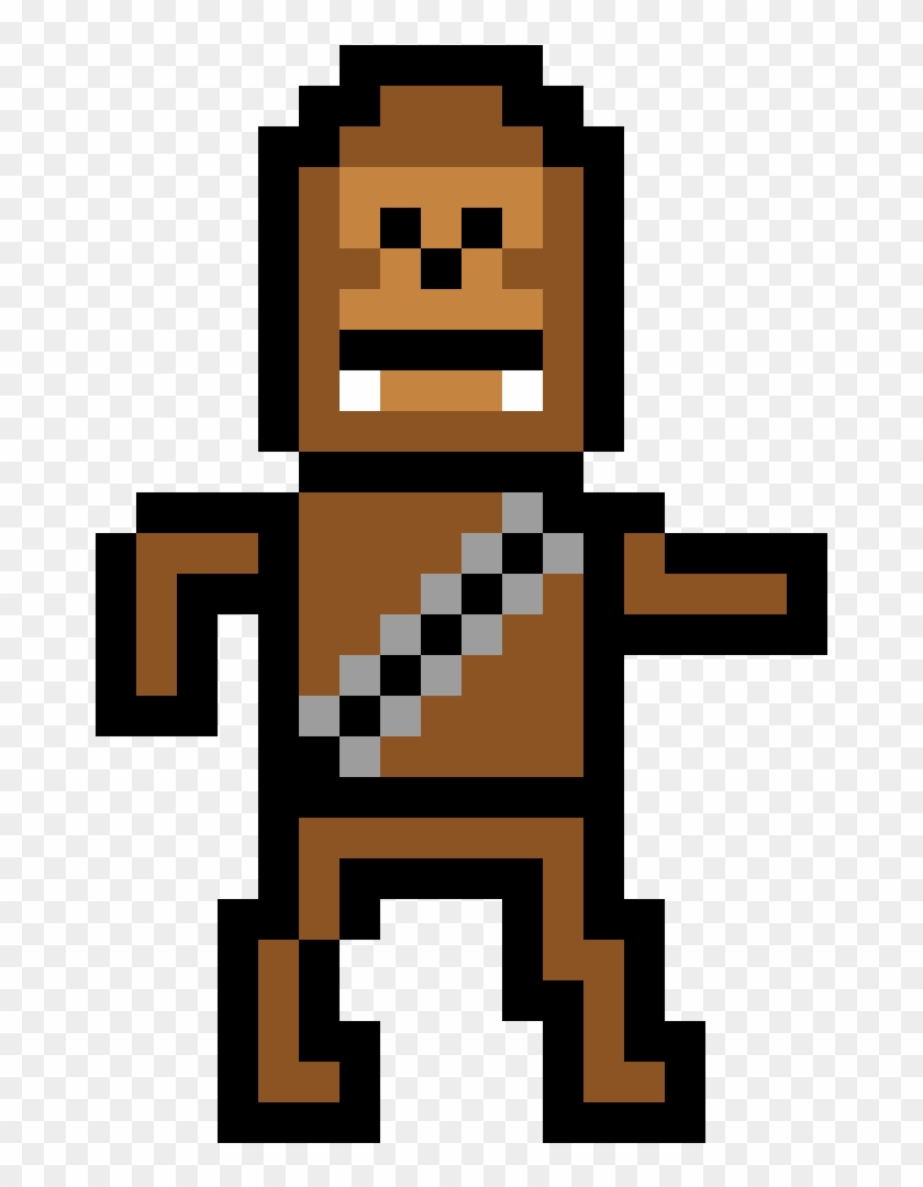 Chewbacca - Hulk Pixel Art Clipart #264640