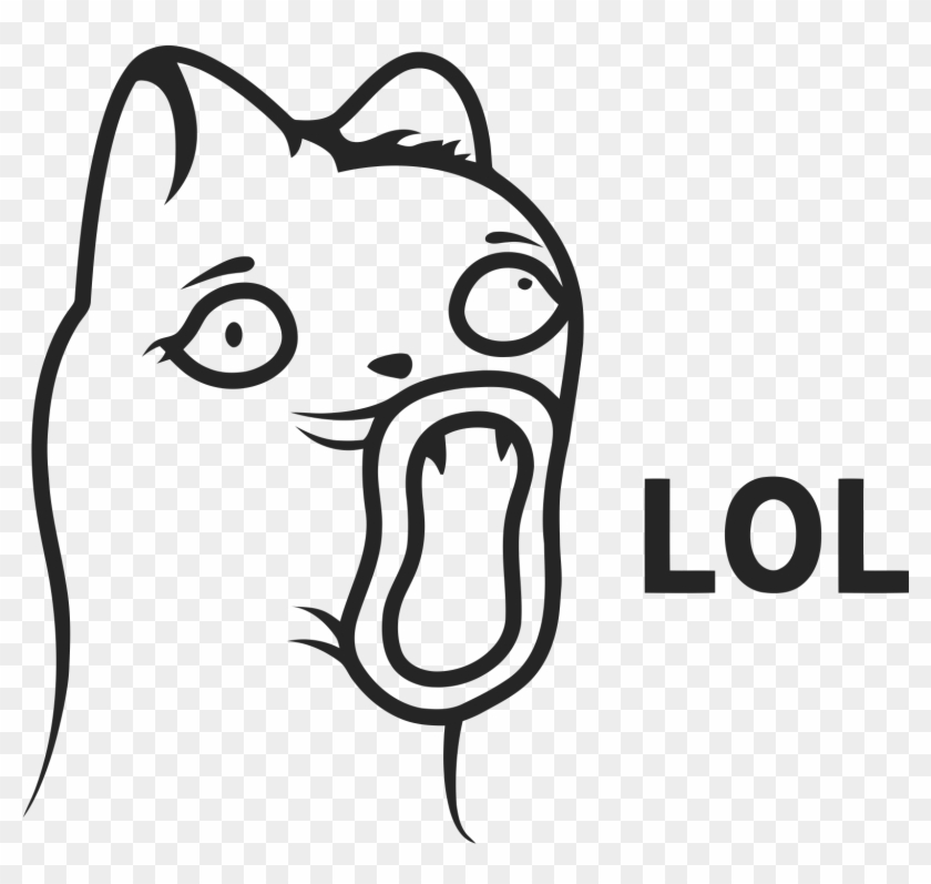 2182 X 1682 11 - Troll Face Cat Png Clipart