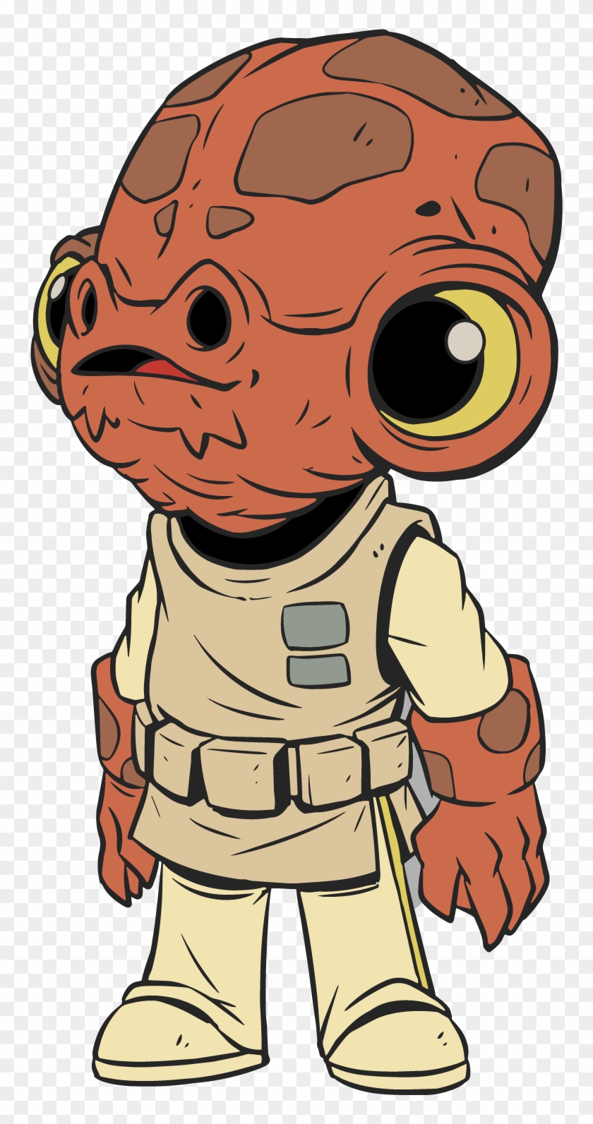 Star Wars Chewbacca Clipart - Admiral Ackbar Clipart - Png Download #265030