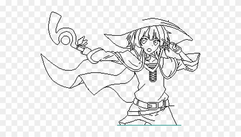 Megumin - Sketch Clipart