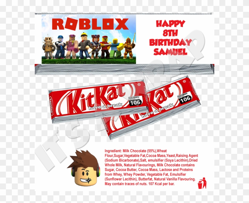 Roblox Kitkat Wrappers Kit Kat Clipart 265819 Pikpng