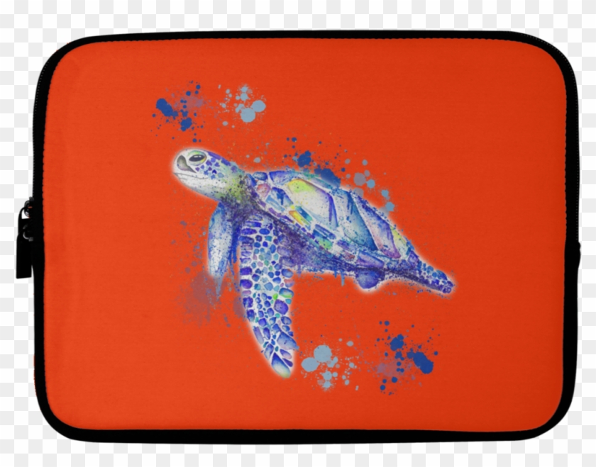 Watercolor Sea Turtle Laptop Sleeves , Png Download - Watercolor Painting Clipart