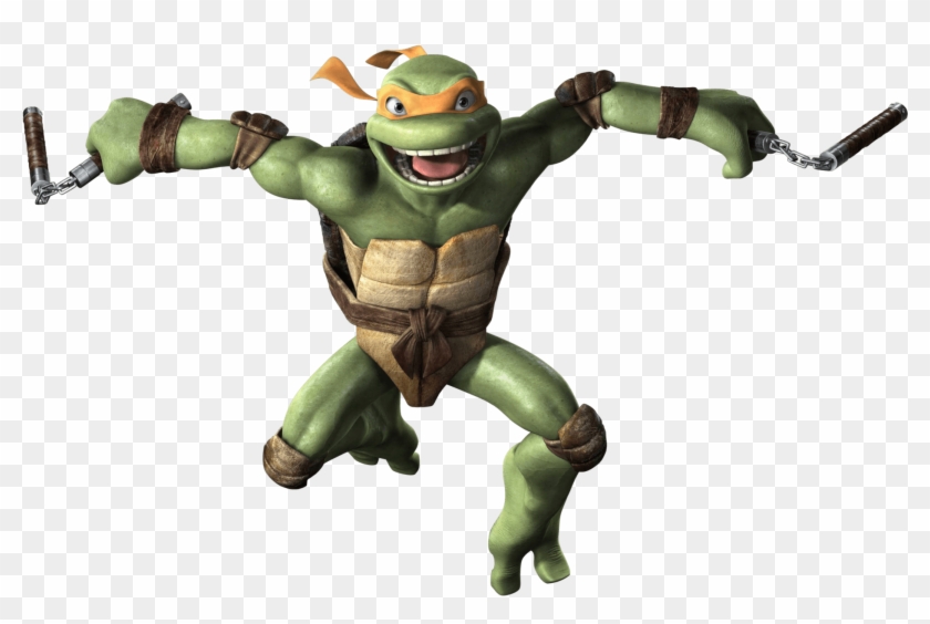 Ninja Turtles Png - Ninja Turtle Michelangelo Png Clipart #266070