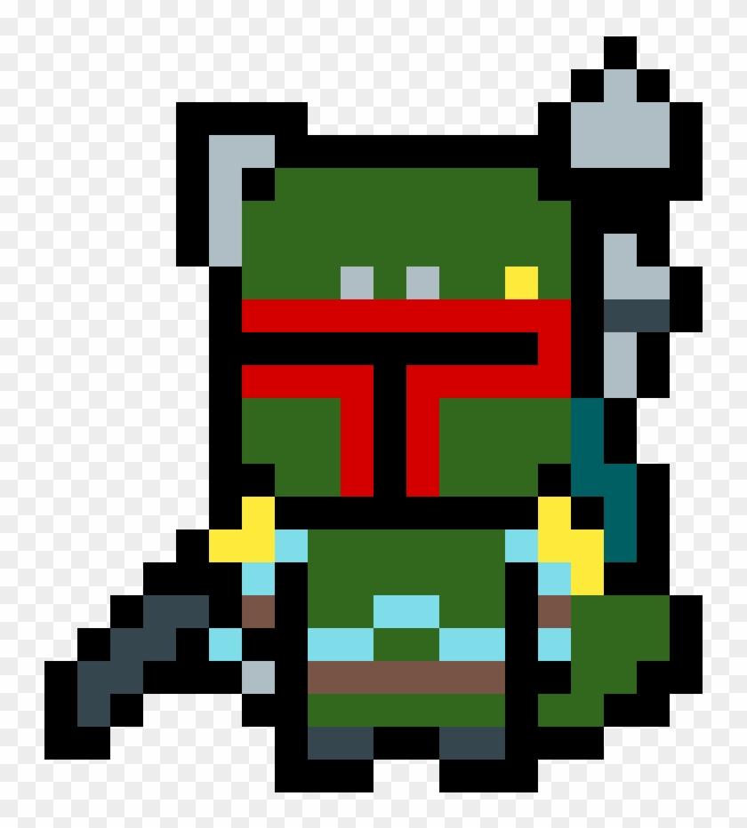 Boba Fett - Pokemon Pixel Art Pikachu Clipart