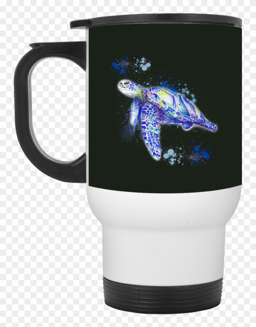 Watercolor Sea Turtle Mugs - Watercolor Painting Clipart