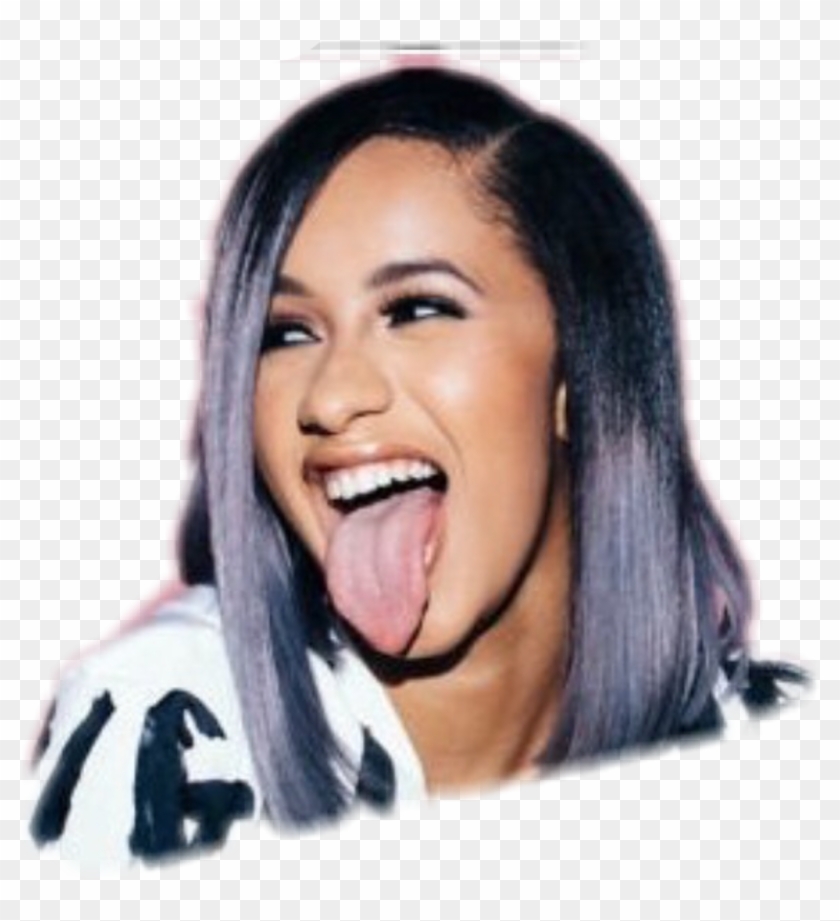 Cardi Sticker - Cardi B Tongue Hd Clipart #266692