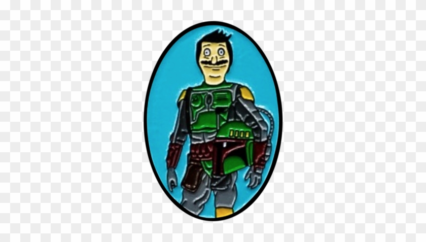 Boba Fett Pin - Cartoon Clipart #266867