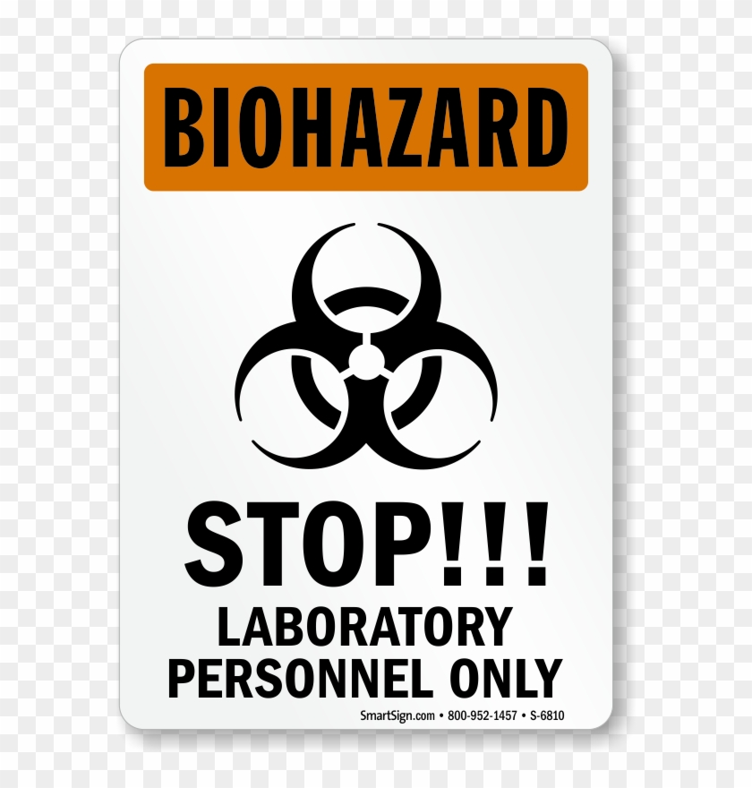 Osha Biohazard Warning Sign - Laboratory Signs Clipart #266919