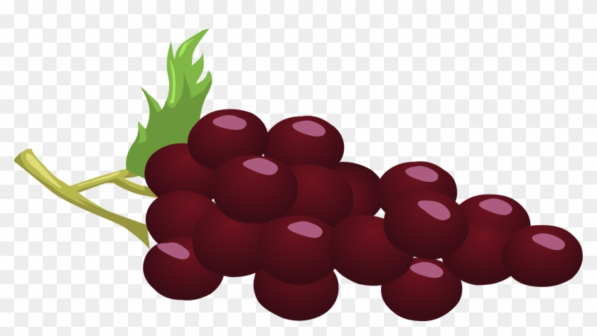 Clipart Grapes 3 - Red Grapes Clip Art - Png Download #266921