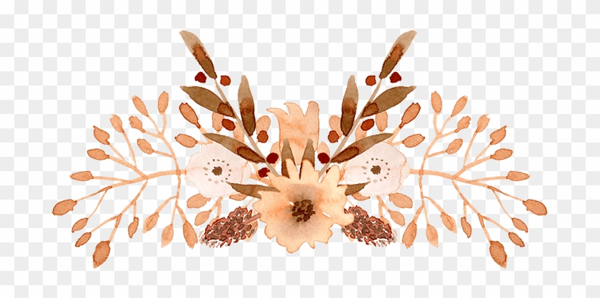 Watercolor Floral Elements Psd Png Font K101 - This Will Be My Undoing: Living At The Intersection Clipart #267025