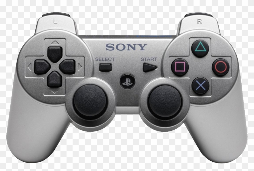 Game Controller Png Image - Ps3 Silver Controller Clipart #267149