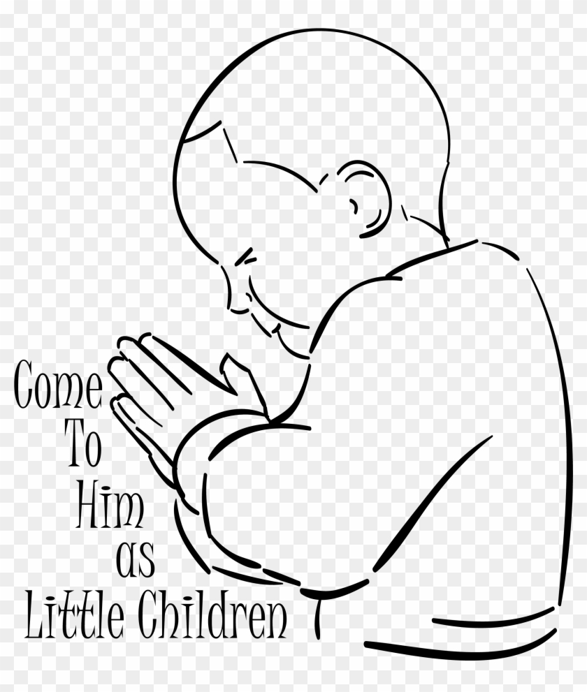 Picture Royalty Free Stock Collection Of A Boy Praying - Child Praying Coloring Page Clipart #267272