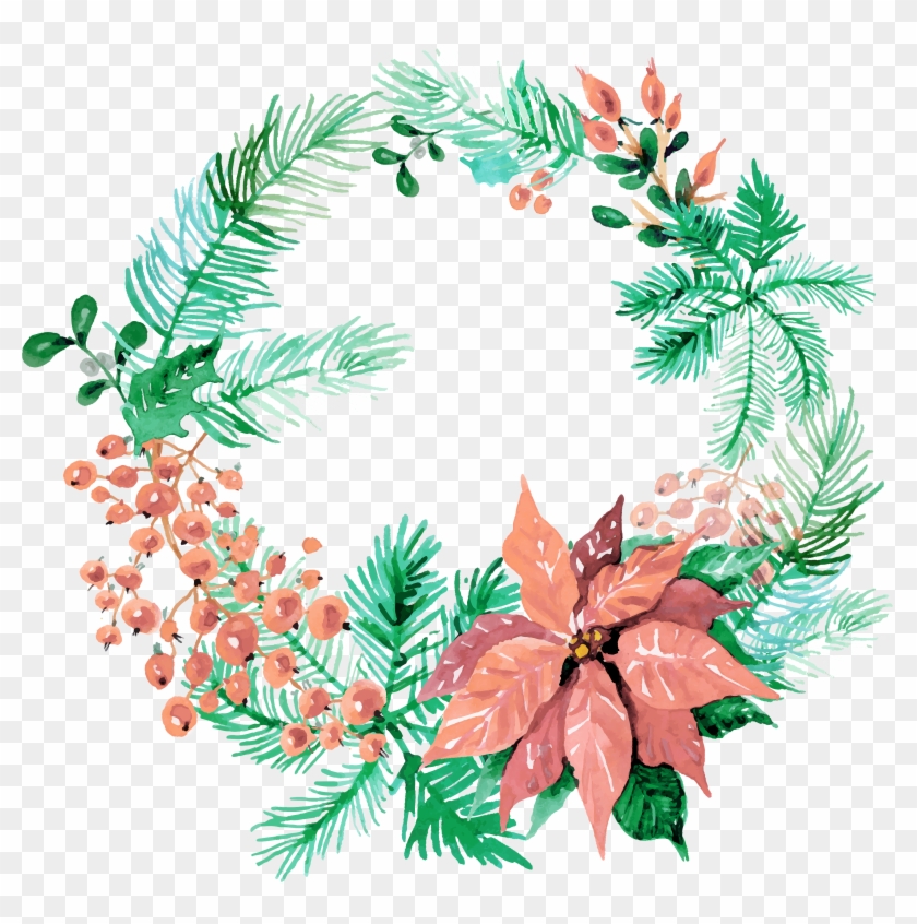 To Download Click The Following - Merry Christmas Watercolor Png Clipart #267374