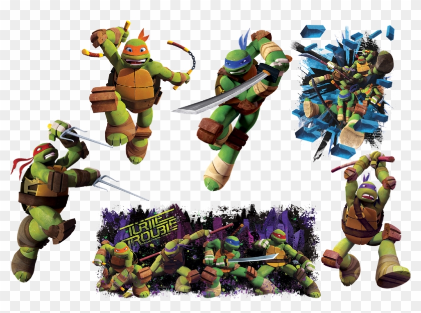 Com Tmnt Giant Wall Decal By Roomates - Ninja Turtles Wall Stickers Clipart #267445