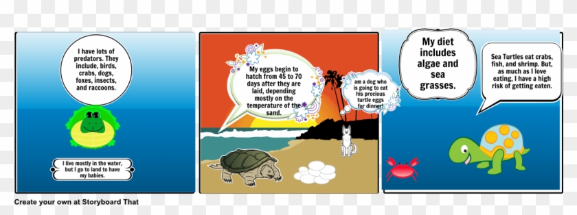 Sea Turtle - Cartoon Clipart #267446