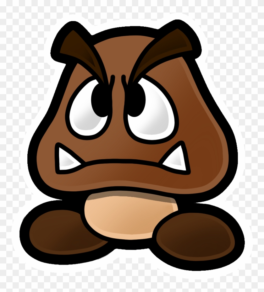 Paper Mario The Stones Of Oldtattle Log Grahams 30th - Paper Mario Color Splash Goomba Clipart
