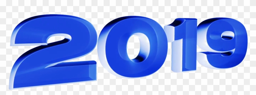 Simple Metal Texture 2019 New Year Decoration Elements - 2019 Text Png Hd Clipart