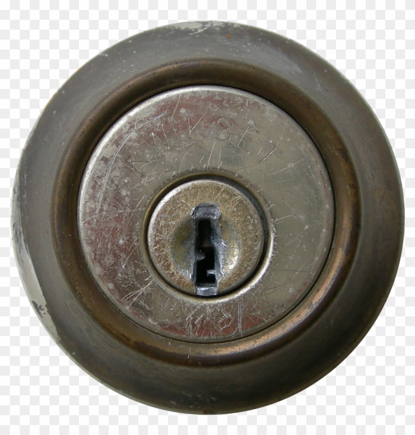Brass Door Lock Texture - Lock Door Png Clipart #267894