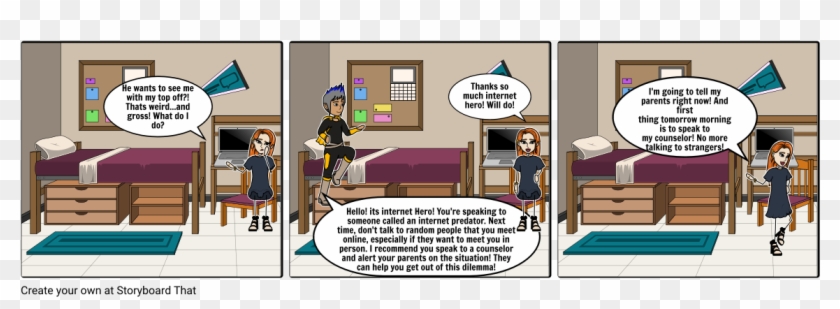 Online Predator - Cartoon Clipart