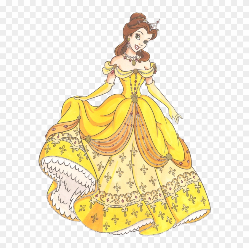 Gorgeous Princess Belle - Princess Belle Clipart