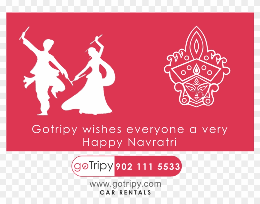 File - Gotripy-navratri - Happy Navratri Text Png Clipart