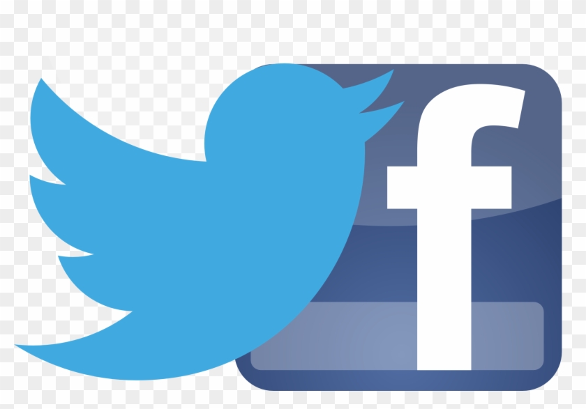 Twitter-facebook - Twitter Facebook Clipart #268314