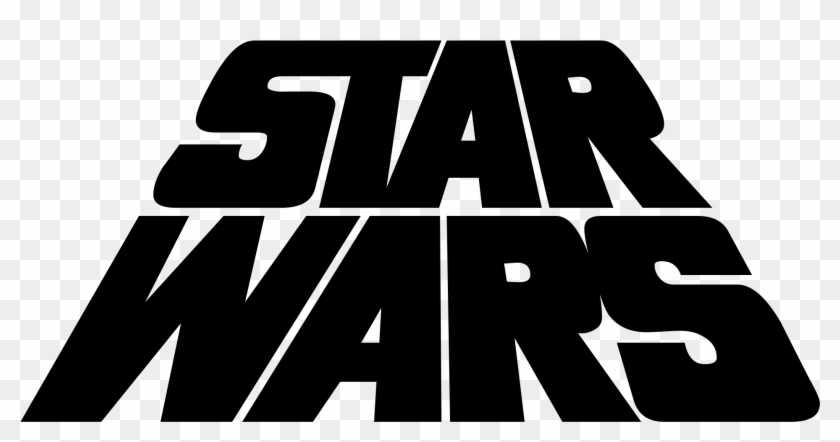 Star Wars Png Black And White Transparent Star Wars - Star Wars 1977 Logo Png Clipart