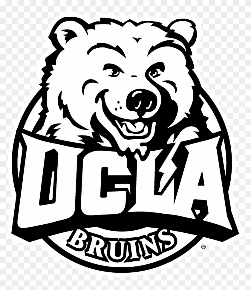Ucla Bruins Logo Black And White Clipart