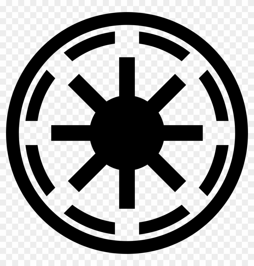 Emblem Of The Galactic Republic - Star Wars Galactic Republic Logo Clipart #268700