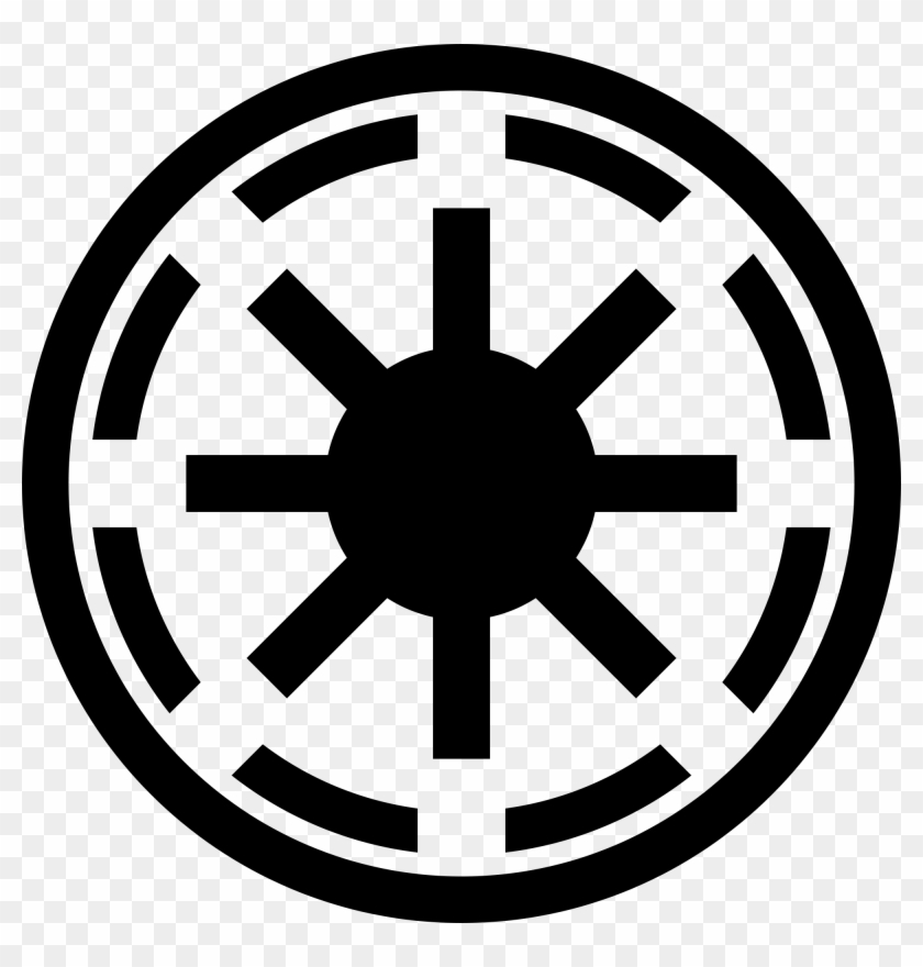 Emblem Of The Galactic Republic - Star Wars Galactic Republic Logo Clipart
