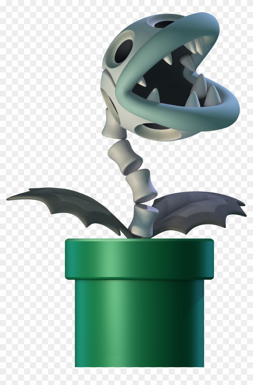 Its Appearance Is Unsettling At Best - Mario Bone Piranha Plant Clipart