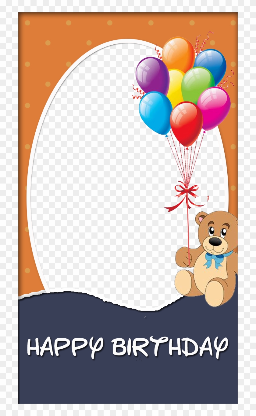 Birthday Frame With Teddy Bear - Happy Birthday Wishes Frames Clipart #268878
