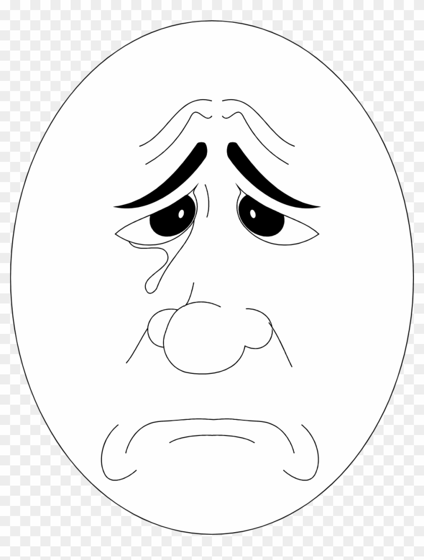 Sad Face Stock Photo A Sad Face Clipart - Circle - Png Download