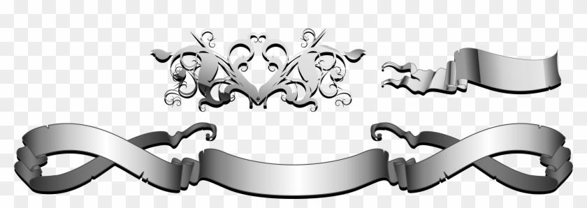 Image Royalty Free Ribbon Banner Transprent Png Download - Silver Ribbon Banner Png Clipart