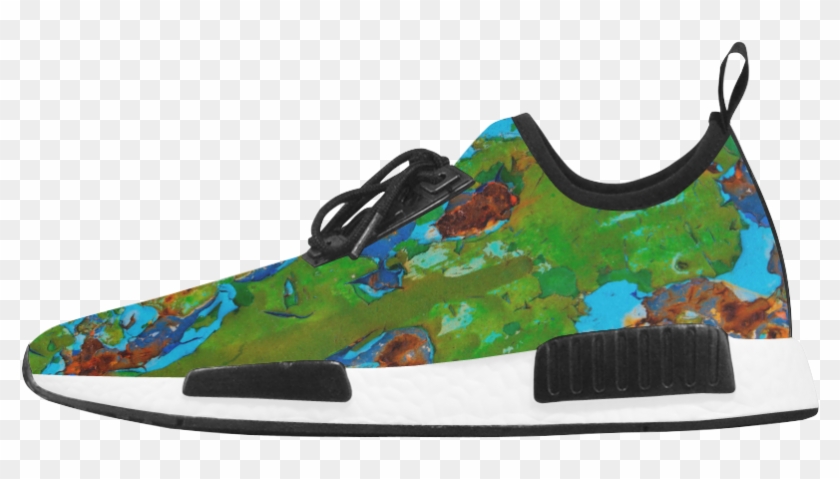 Rustic Metal Peeling Paint Vintage Grunge Patina Texture - Greyhound Printed Shoes Clipart