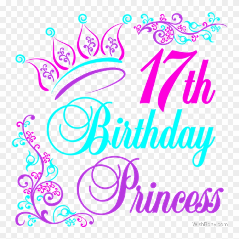 768 X 768 3 - Happy 17th Birthday Princess Clipart #269596
