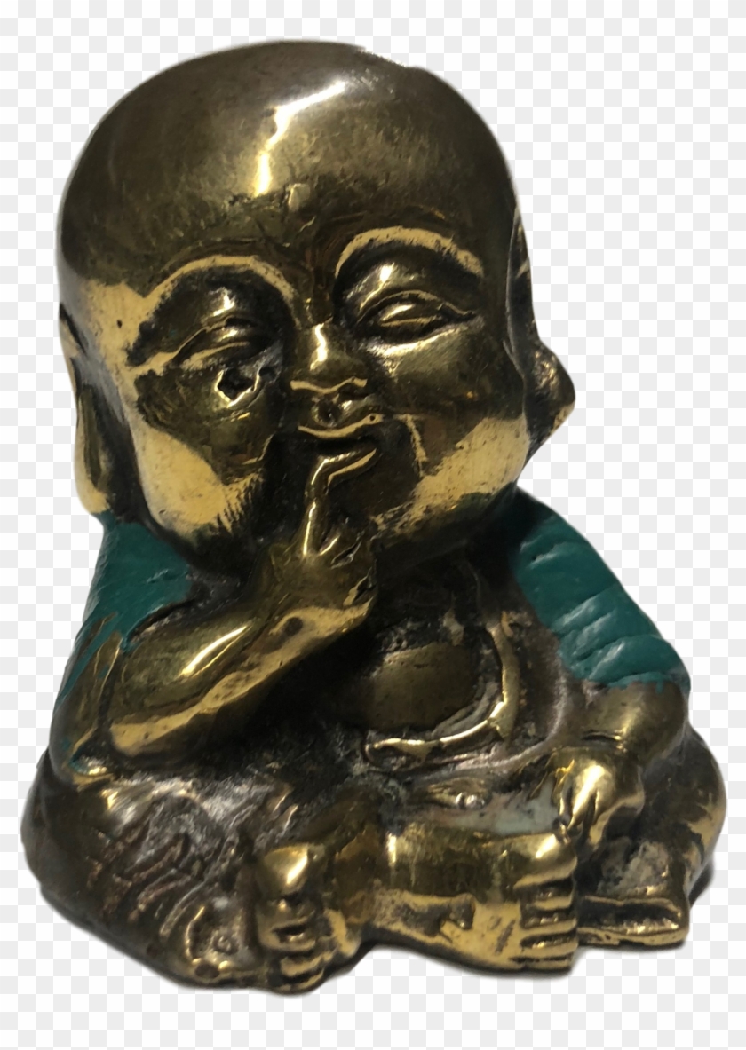 Tiny Cute Buddha - Bronze Sculpture Clipart #269686