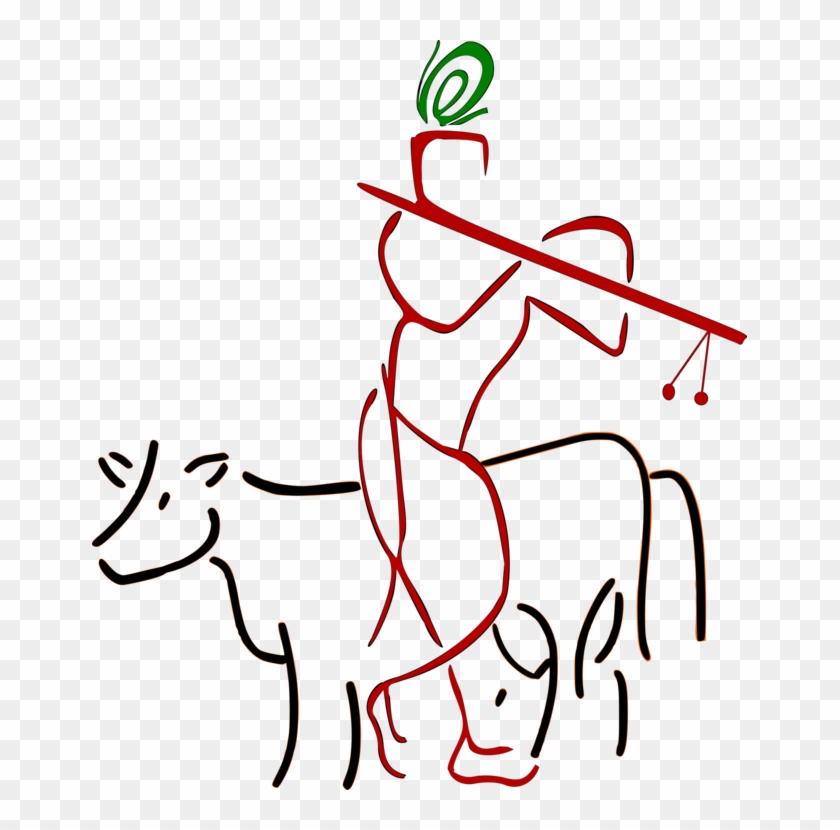 Krishna Janmashtami Hinduism Lakshmi Radha Krishna - Krishna Logo Clip Art - Png Download