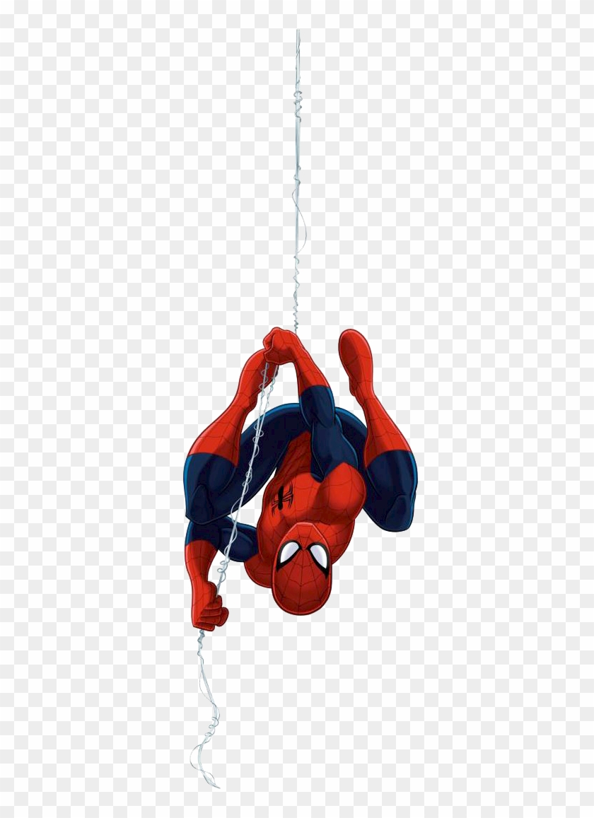 Spider Man Clipart - Spiderman Upside Down Transparent - Png Download #2600354