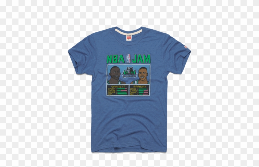 Buy Nba Jam Minnesota Timberwolves Retro Basketball - Nba Jams T Shirt Clipart #2600680