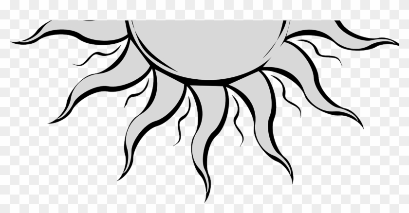 Sun Sunlight Summer Sunrays Png Image - Half Sun Clipart Transparent Png #2600764