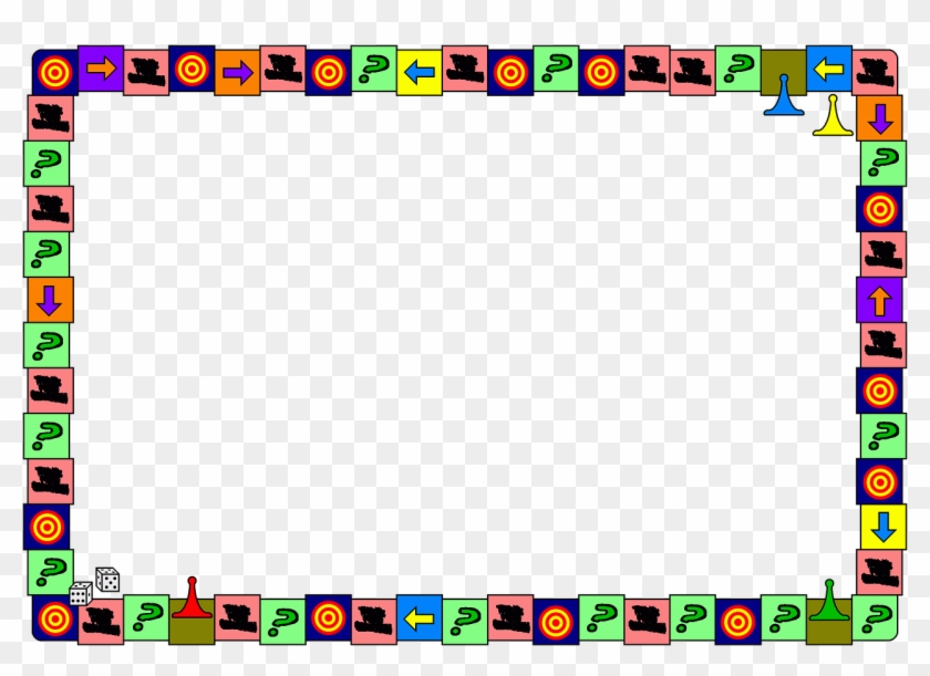 Board Game Dice Border Frame Png Image - Marcos De Juegos De Mesa Clipart #2600815