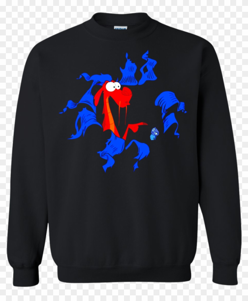 Disney Mulan Mushu Cri Kee Takes The Blame Ripped Best - Lil Pump T Shirt Png Clipart