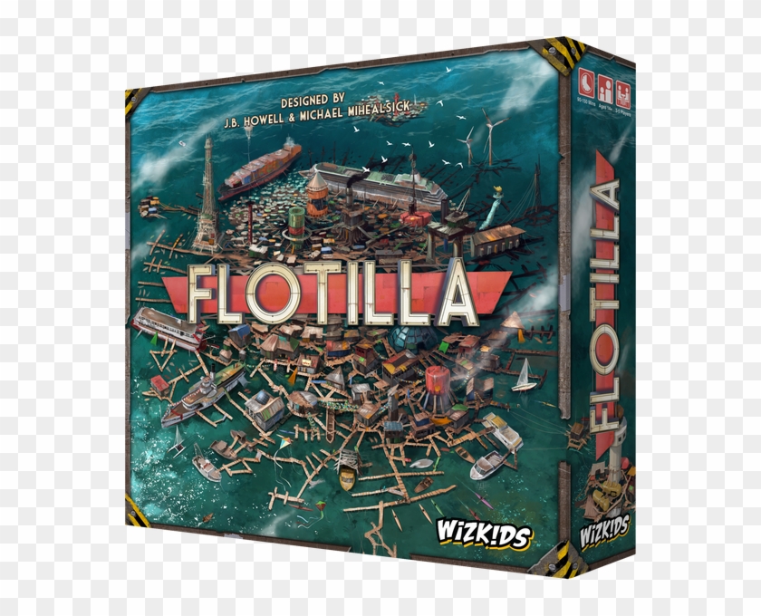 Wizkids Announces Post-apocalyptic Ocean Board Game - Flotilla Wizkids Clipart #2600962