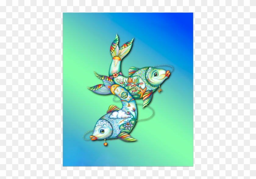 Pisces Canvas - Illustration Clipart